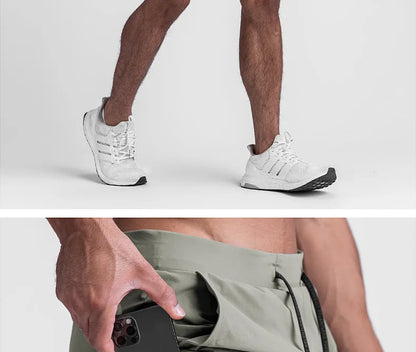 Men's Running 2 in 1 Gym Shorts