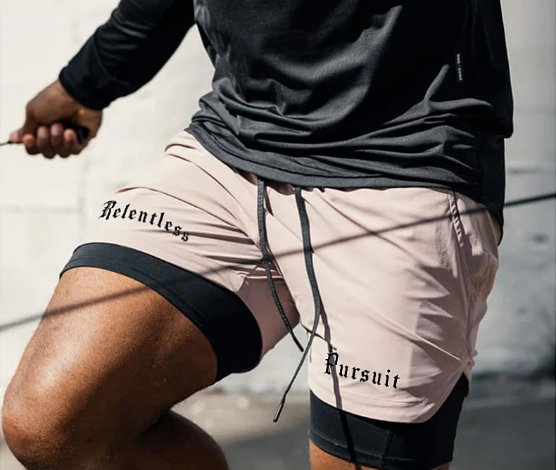 Men's Running 2 in 1 Gym Shorts