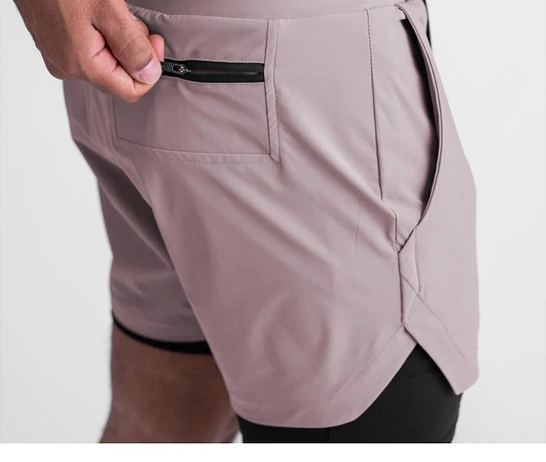 Men's Running 2 in 1 Gym Shorts