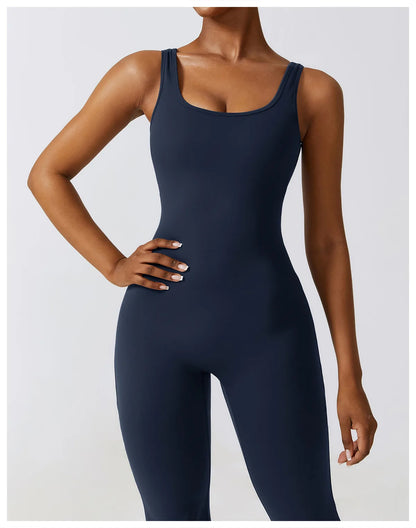 Women's One-Piece Yoga Bodysuit Short Sleeved