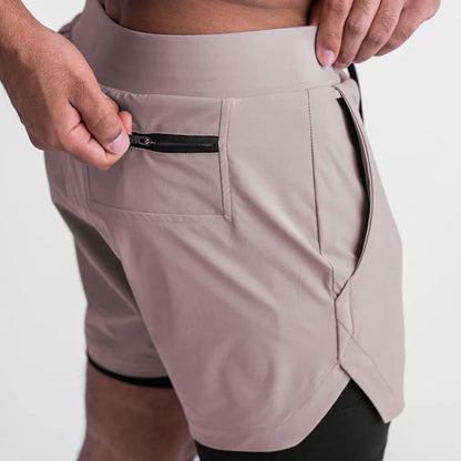 Men's Running 2 in 1 Gym Shorts