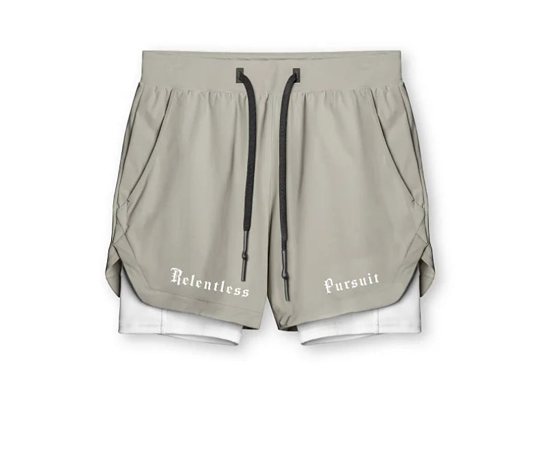 Men's Running 2 in 1 Gym Shorts