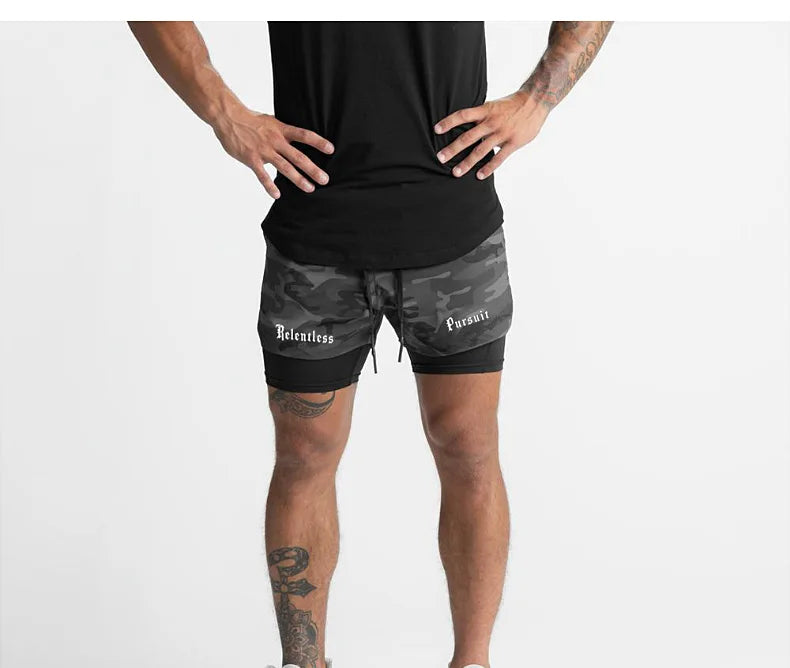 Men's Running 2 in 1 Gym Shorts