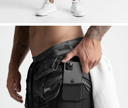 Men's Running 2 in 1 Gym Shorts