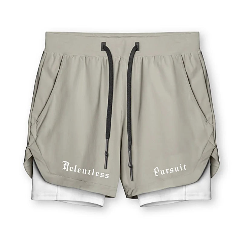 Men's Running 2 in 1 Gym Shorts
