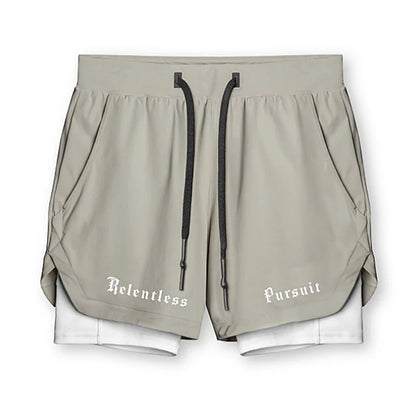 Men's Running 2 in 1 Gym Shorts