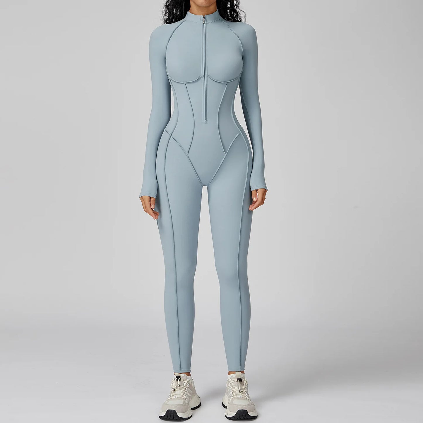 Women's One-Piece Yoga Bodysuit Long Sleeved