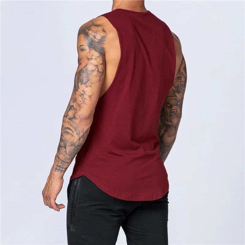 Men's Gym Fitness Cotton Tank Top