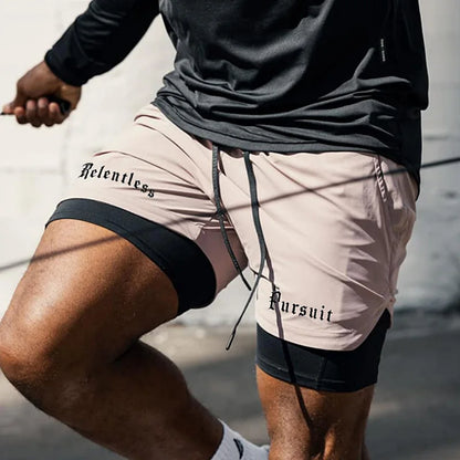 Men's Running 2 in 1 Gym Shorts
