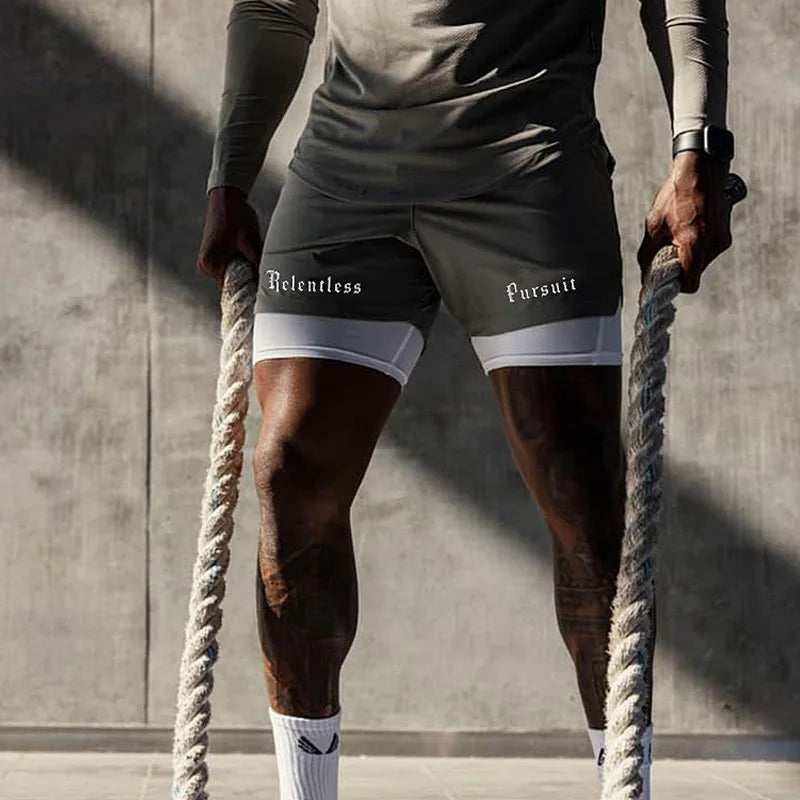 Men's Running 2 in 1 Gym Shorts