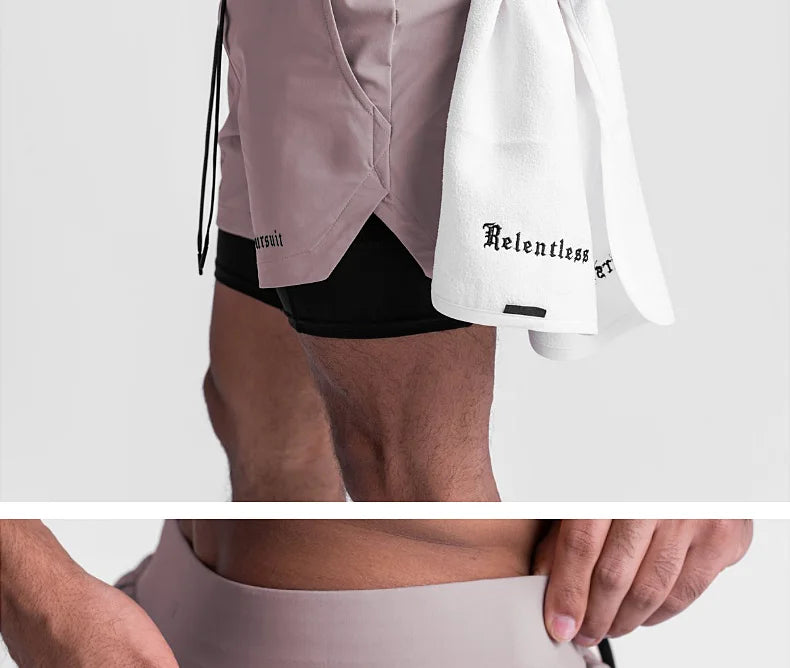 Men's Running 2 in 1 Gym Shorts