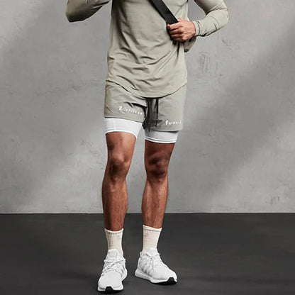Men's Running 2 in 1 Gym Shorts