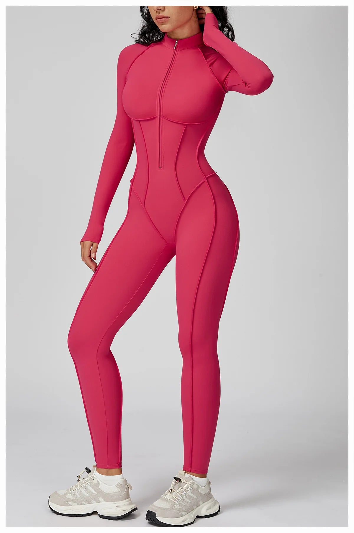 Women's One-Piece Yoga Bodysuit Long Sleeved