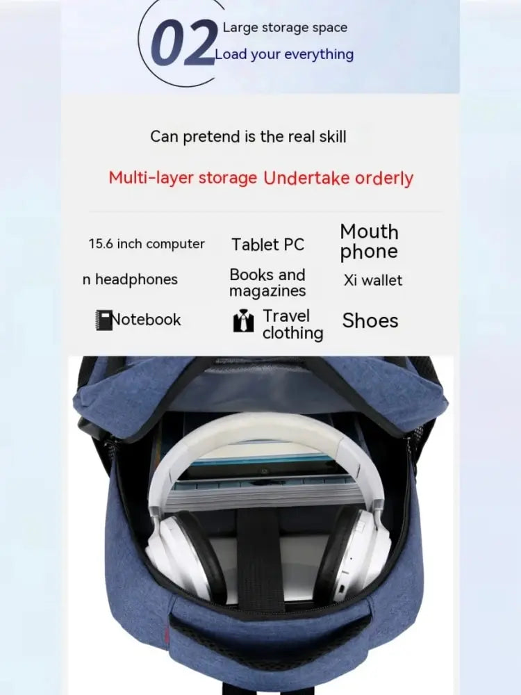 Multi-Storage Travel Backpack