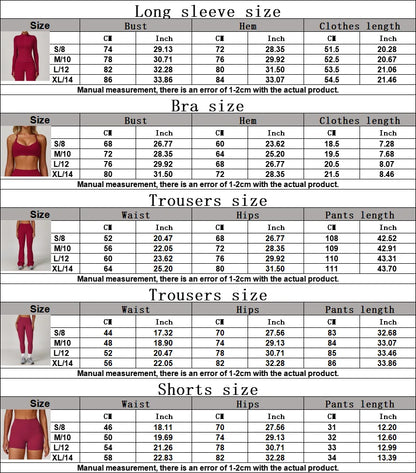 Women's 1/2/3PCS Fitness Suit Set