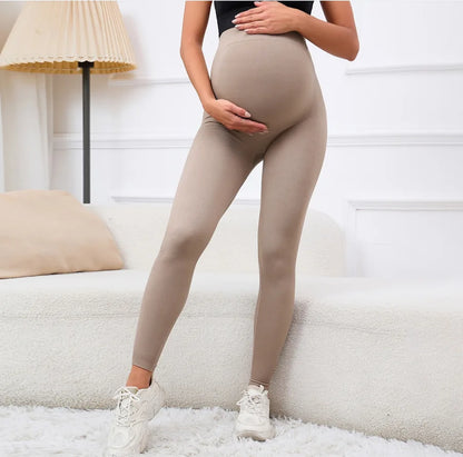 Elastic High Waist Maternity Leggings For Pregnant Women
