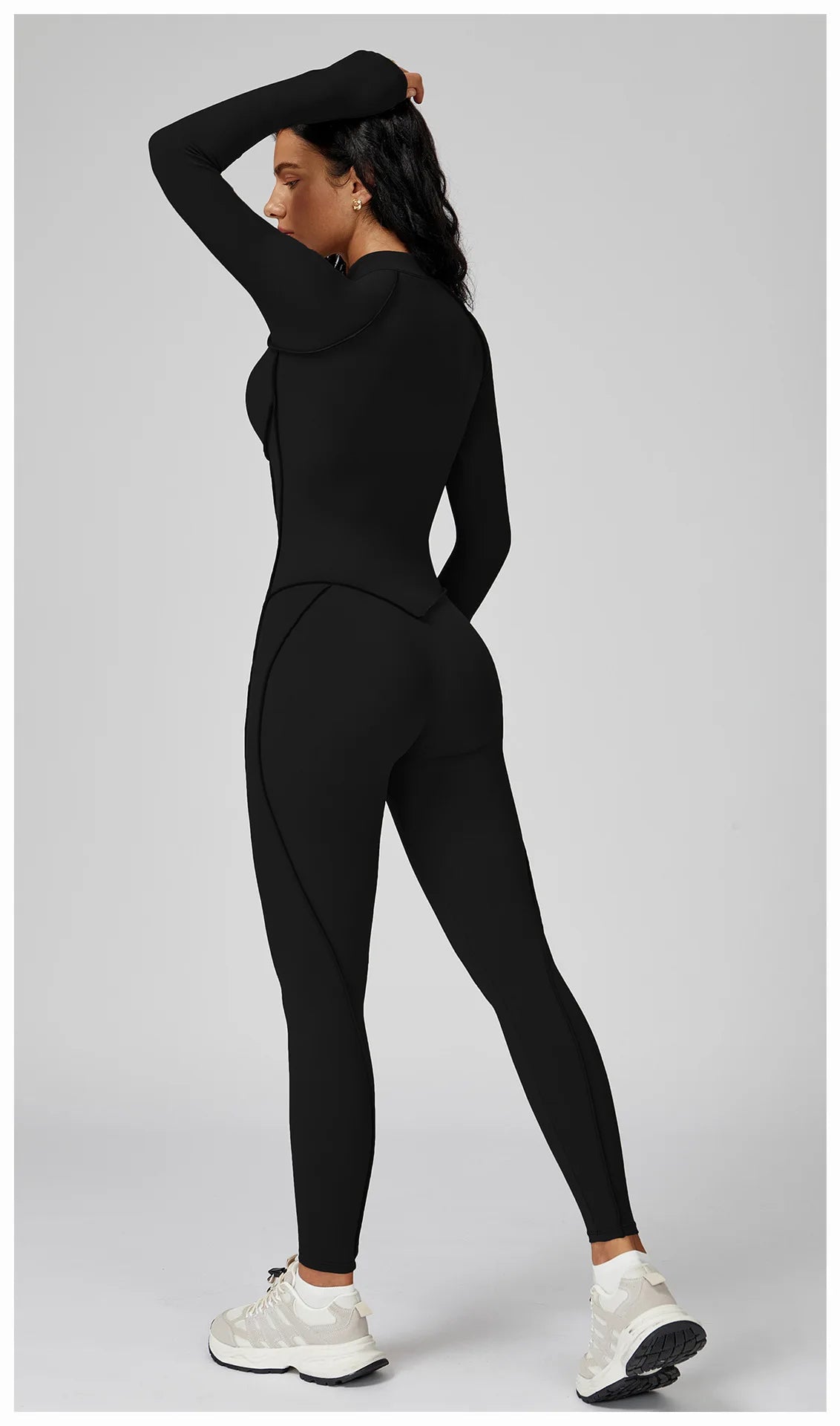 Women's One-Piece Yoga Bodysuit Long Sleeved