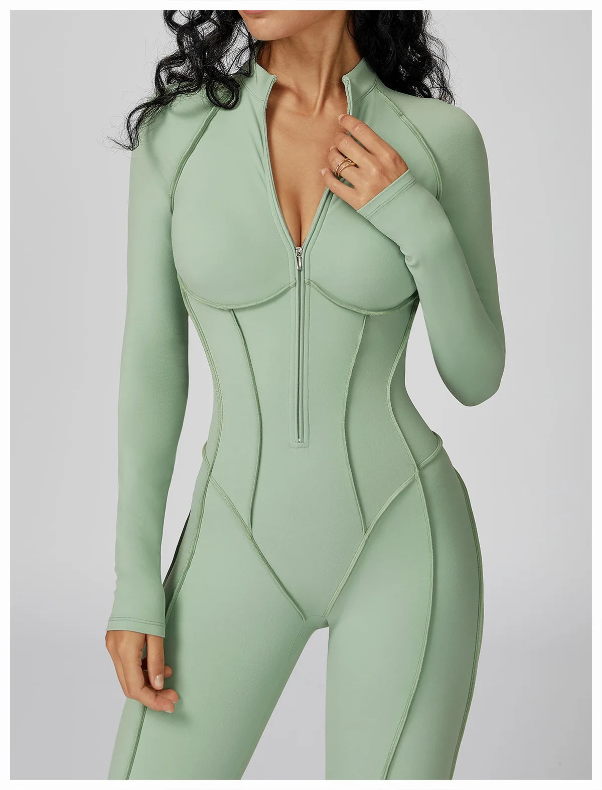 Women's One-Piece Yoga Bodysuit Long Sleeved