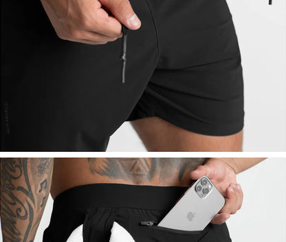 Men's Running 2 in 1 Gym Shorts