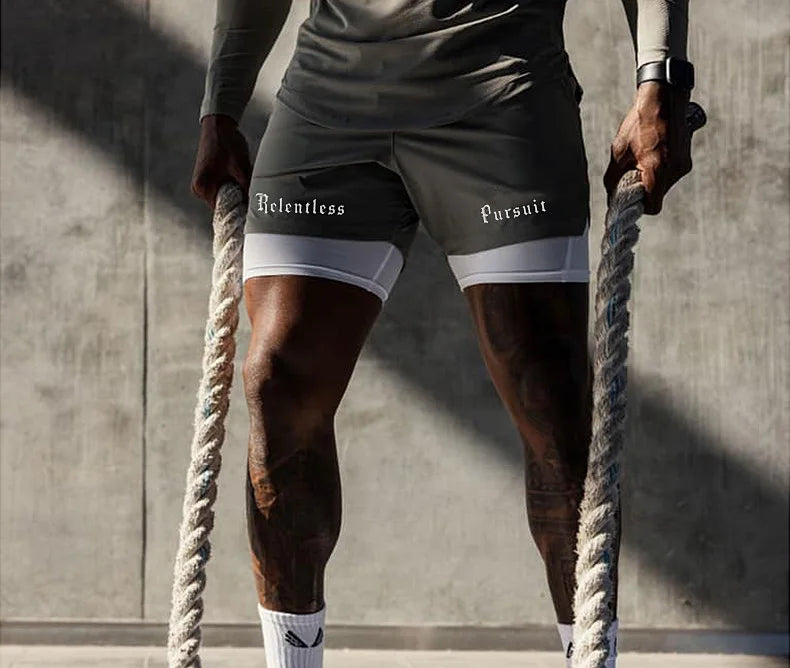 Men's Running 2 in 1 Gym Shorts