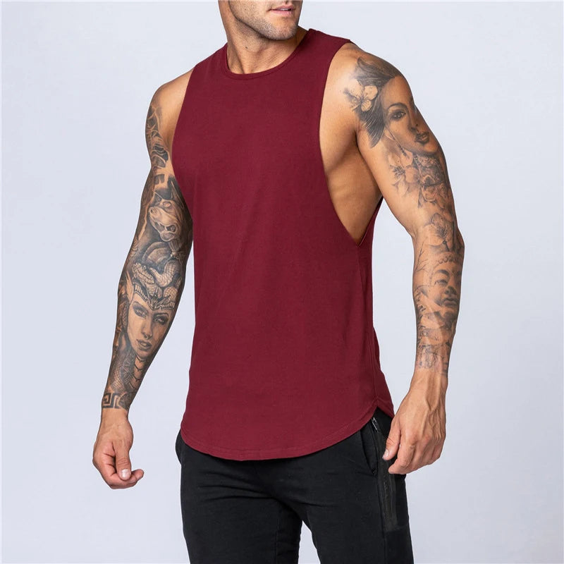 Men's Gym Fitness Cotton Tank Top